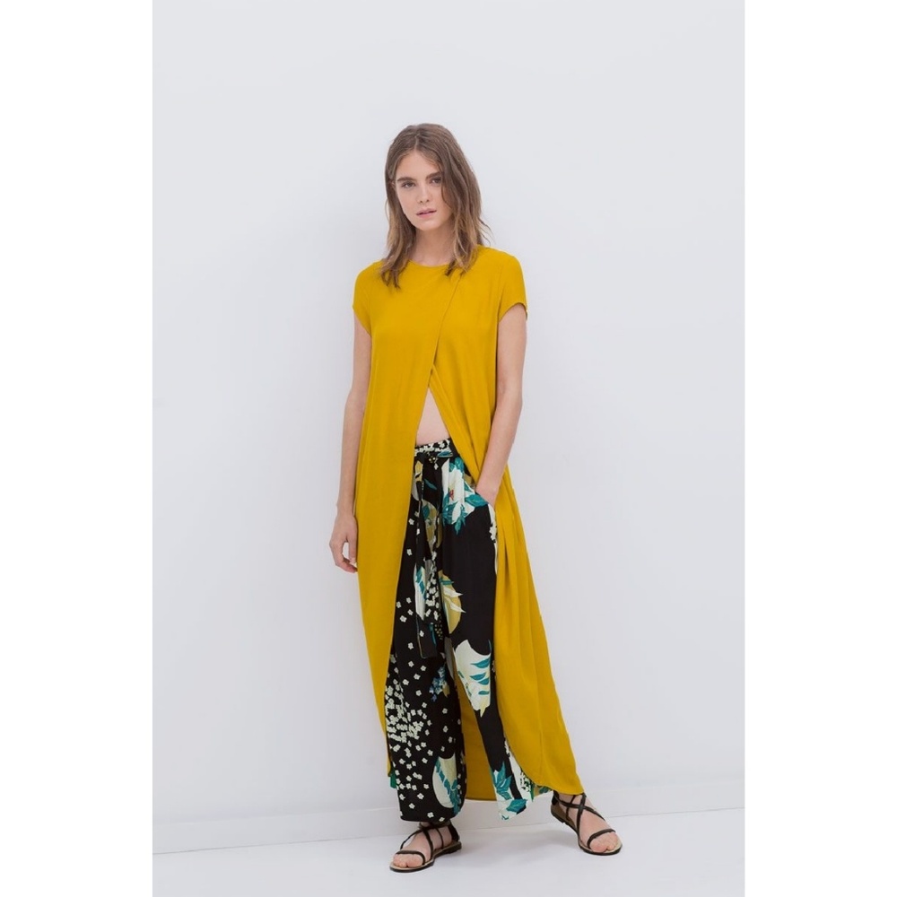 Zara open front long back top